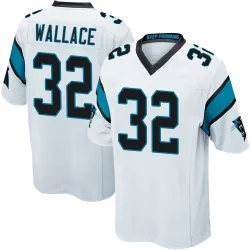Trevin Wallace Carolina Panthers Game Men's Jersey (White)