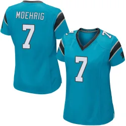 Tre'von Moehrig Carolina Panthers Game Women's Alternate Jersey (Blue)