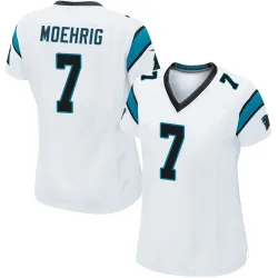 Tre'von Moehrig Carolina Panthers Game Women's Jersey (White)