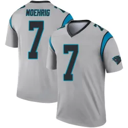 Tre'von Moehrig Carolina Panthers Legend Men's Inverted Silver Jersey ()