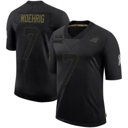 Tre'von Moehrig Carolina Panthers Limited Men's 2020 Salute To Service Jersey (Black)