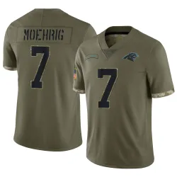 Tre'von Moehrig Carolina Panthers Limited Men's 2022 Salute To Service Jersey (Olive)