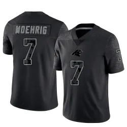 Tre'von Moehrig Carolina Panthers Limited Men's Reflective Jersey (Black)