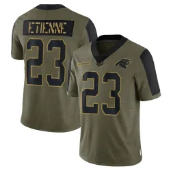Trevor Etienne Carolina Panthers Limited Men's 2021 Salute To Service Jersey (Olive)