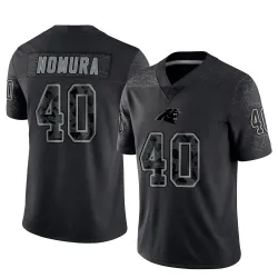 Tuasivi Nomura Carolina Panthers Limited Men's Reflective Jersey (Black)
