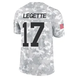 Xavier Legette Carolina Panthers Limited Men's 2024 Salute to Service Jersey (Arctic Camo)
