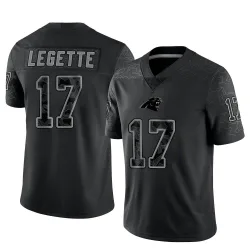 Xavier Legette Carolina Panthers Limited Men's Reflective Jersey (Black)