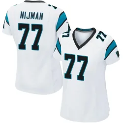 Yosh Nijman Carolina Panthers Game Women's Jersey (White)