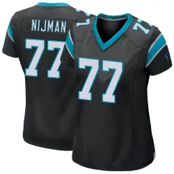 Yosh Nijman Carolina Panthers Game Women's Team Color Jersey (Black)
