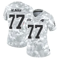 Yosh Nijman Carolina Panthers Limited Women's 2024 Salute to Service Jersey (Arctic Camo)