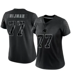 Yosh Nijman Carolina Panthers Limited Women's Reflective Jersey (Black)